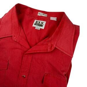 Vintage Ely Cattleman Western Pearl Snap Shirt Tall Man